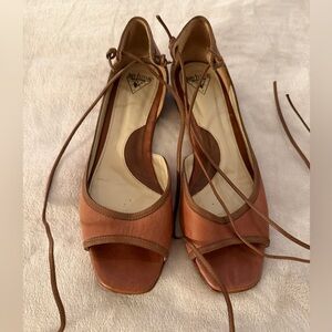 John Fluevog Tan Leather Flats